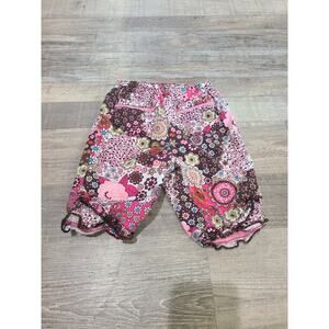 The childrens place 0 to 3 months girls floral pants with ruffle hem